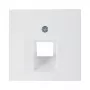Berker 14078989 Placca centrale per presa dati UAE, bianco polare lucido