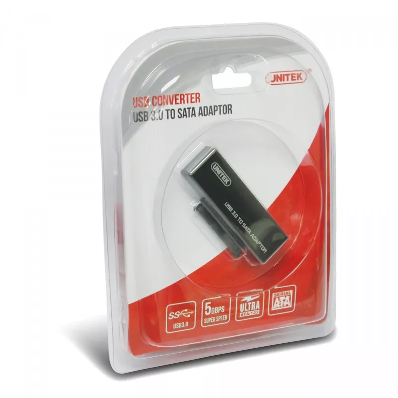 Scheda di interfaccia Unitek Y-1039, cavo USB in dotazione, 5 Gbit/s, nero, Plug-and-Play