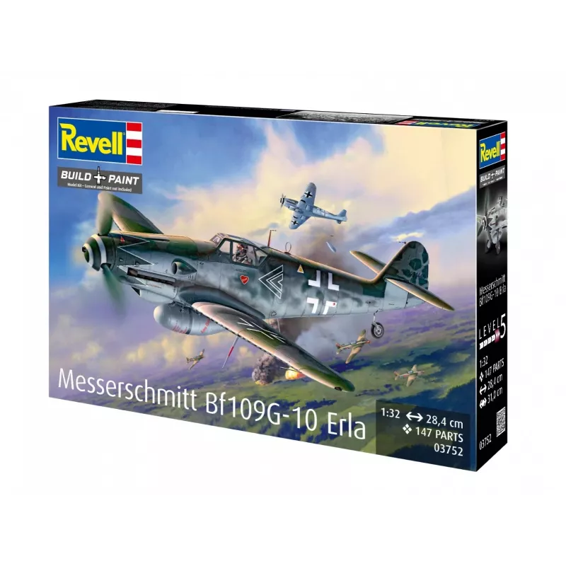 Modellino in plastica REVELL Messerschmitt Bf109G-10 Erla scala 1:32