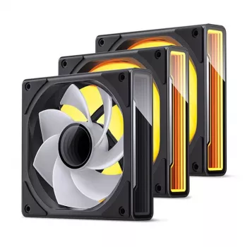 Ventola per case 120mm Jonsbo ZK-120B Reverse ARGB nero — 120mm, ARGB, rotazione inversa