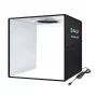 Puluz PU5032B tenda fotografica senza ombre 30 cm con LED, 24-26 lm