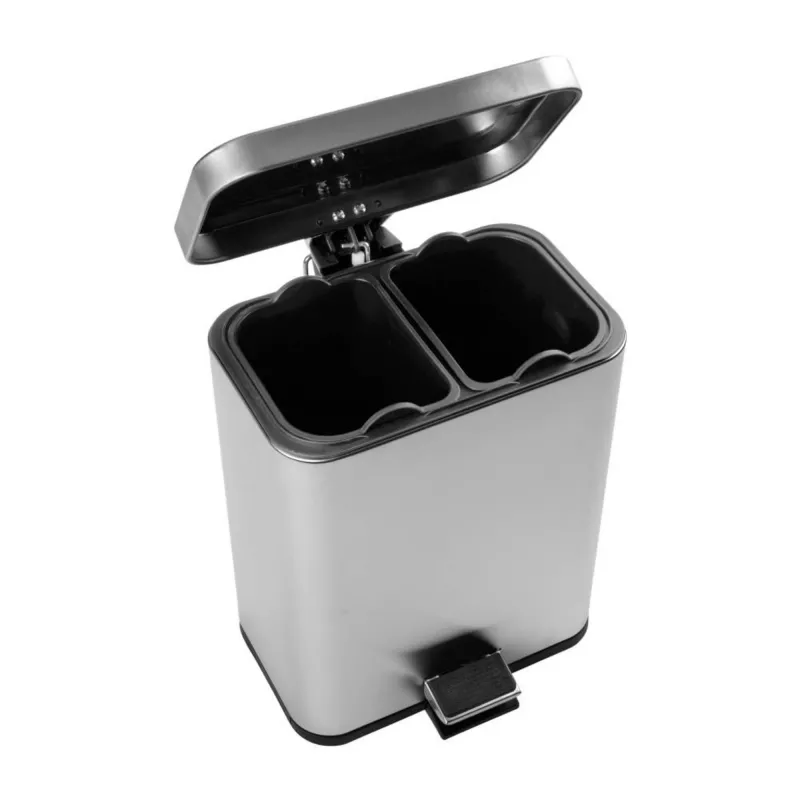 Pattumiera a due scomparti Beldray LA035235SSFEU7 acciaio inox 5 litri