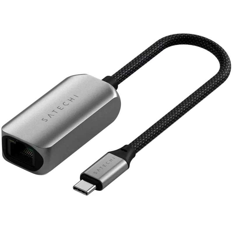 Adattatore USB-C Satechi (1x connettore maschio USB-C 1x LAN Gigabit (1/2,5 Gbit/s)) ST-AE25M
