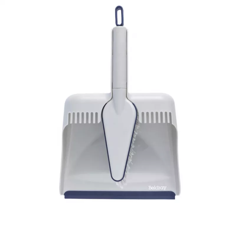 Set scopa e paletta Beldray LA032760PEU7 Deep Clean Design, scopa e paletta compatte con setole angolate e paletta abbinata