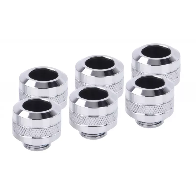 Kit raccordi Alphacool 17474 — raccordi in ottone cromato, Ø 22 mm, altezza 20 mm
