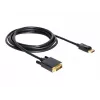 Cavo Delock DisplayPort 1.1 maschio > DVI 24+1 maschio passivo 3 m nero (82592)