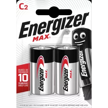 Batteria usa e getta Energizer C 1,5 V alcalina confezione da 2 E301533200