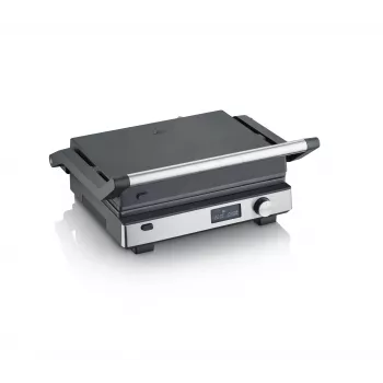 Piastra grill Severin KG 2380 nero argento 2000W acciaio inox