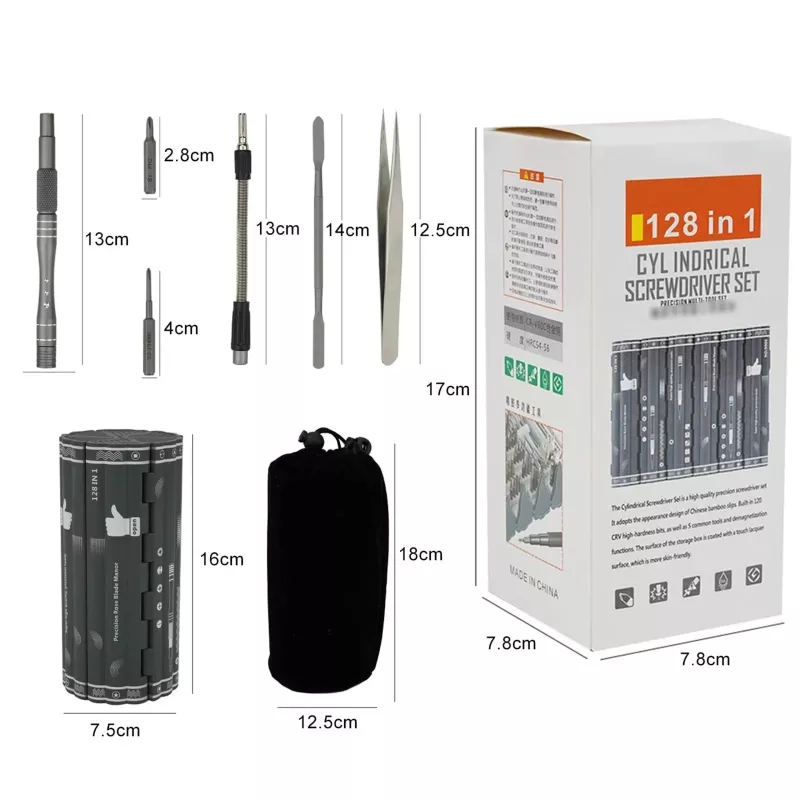 Set di cacciaviti di precisione Extralink EX.21465 — kit magnetico 128 in 1 con punte