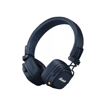 Cuffie Bluetooth over-ear MARSHALL Major V Midnight Blue – driver da 40 mm, Bluetooth 5.3, batteria oltre 100 ore, supporto cavo 3,5 mm