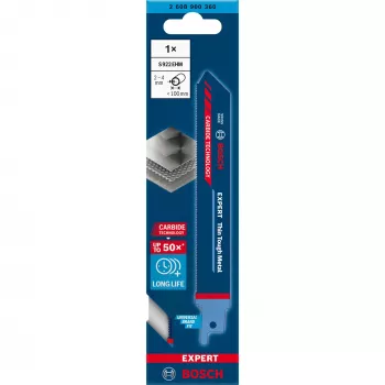 Bosch 2 608 900 360 lama per seghetto alternativo/seghetto a rullo/seghetto a sciabola lama per seghetto a sciabola metallo duro 1 pz.