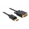 Cavo DeLOCK DisplayPort a DVI 24+1 maschio/maschio 2 m