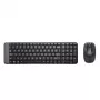 Logitech Wireless Combo MK220 - Set tastiera e mouse - wireless - 2,4 GHz - italiano - grigio scuro (920-003721)