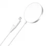 Caricatore wireless CHOETECH T518 15W Magnetic bianco – pad di ricarica wireless magnetico Qi