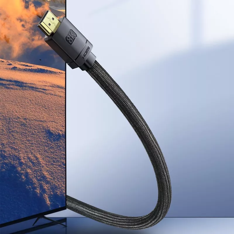Cavo HDMI Baseus High Definition Series 2.1, 8K 60Hz, 3D, HDR, 48Gbps, 2 m (nero)