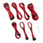 Kit cavi CableMod C-Series PRO ModMesh RM Black Label CM-PCSR-16P3KIT-NKR-R – cavi per alimentatore e GPU con guaina, ModMesh, rosso
