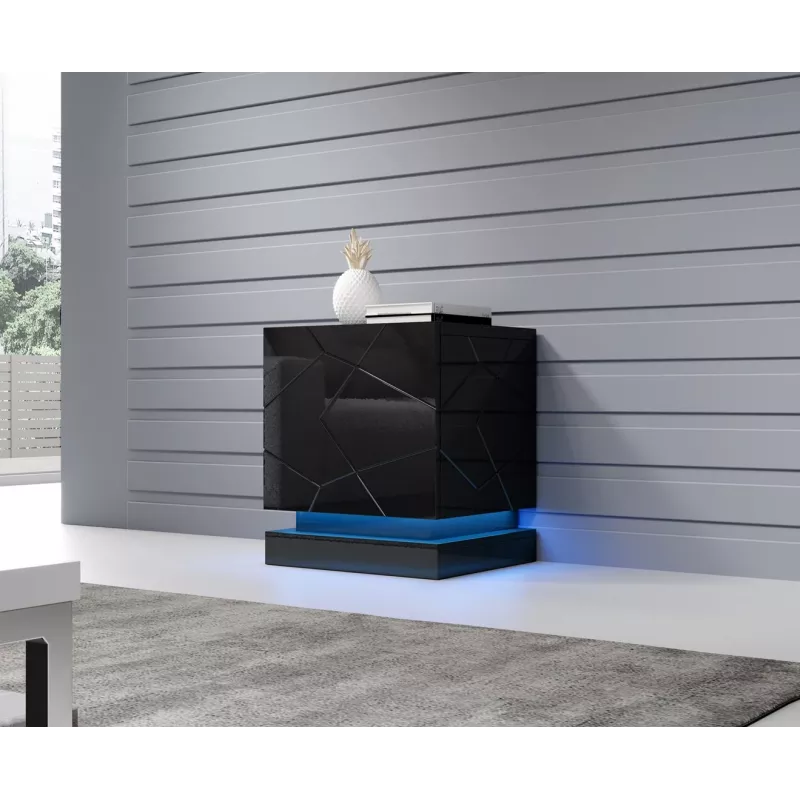 Set illuminazione comodino Cama Meble QIU — a plafone blu LED, alimentazione AC, 2 pz.