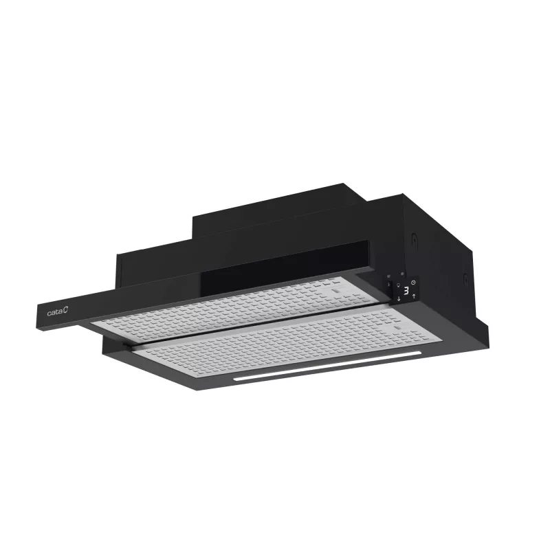 Cappa aspirante semi-incasso (estraibile) CATA TFH 6830 GBK — 600 mm, 600 m³/h, nero, controllo touch