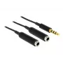 Cavo audio DeLOCK 65575 0,25 m 3,5 mm 2 x 3,5 mm nero