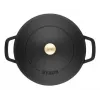 Staub Chistera 40511-472-0 brasiera 28 cm, rotonda, in ghisa, 3,7 l, nera