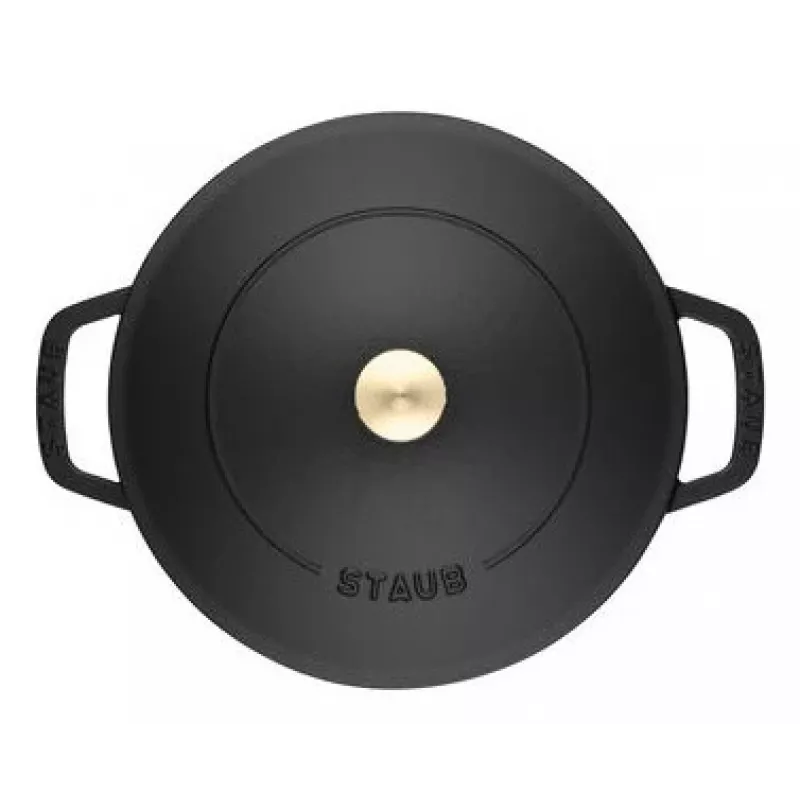 Staub Chistera 40511-472-0 brasiera 28 cm, rotonda, in ghisa, 3,7 l, nera