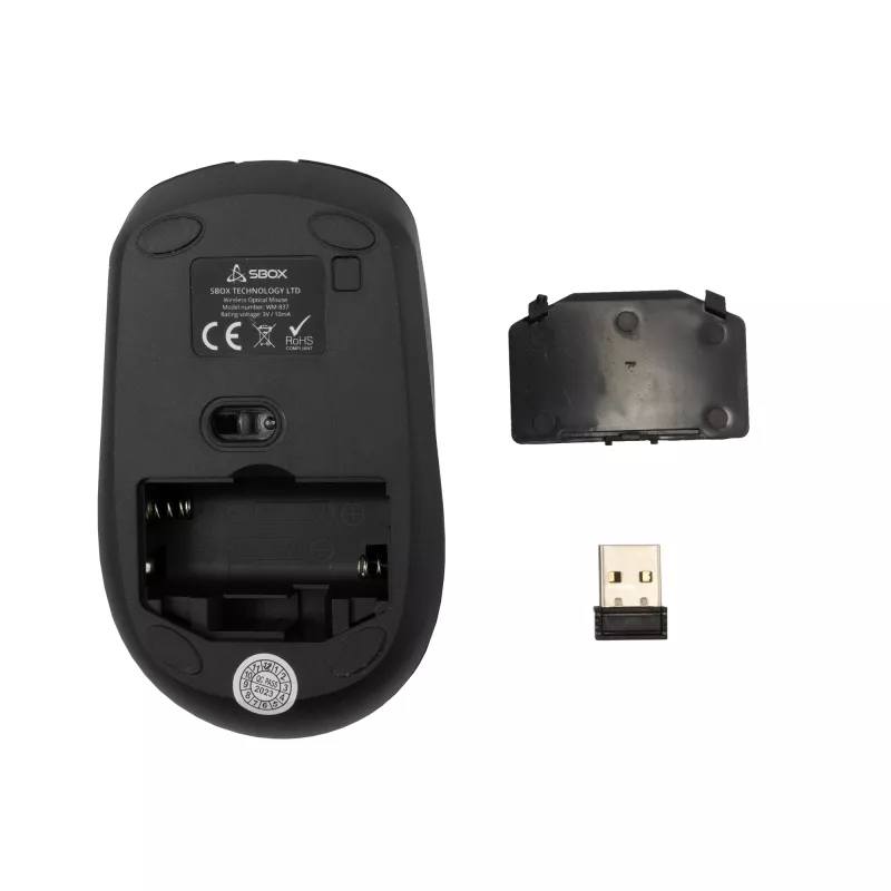 Mouse SBOX WM-837 nero USB Type-A