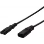 Logilink prolunga cavo di alimentazione, 2 m, nero (CP129)