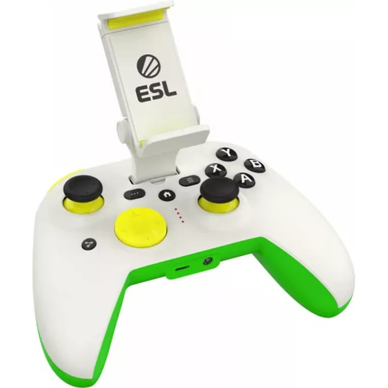 Gamepad RiotPWR RP1925ESL USB Type-C con filo verde bianco giallo