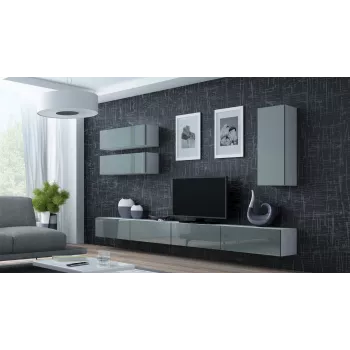 Cama supporto TV VIGO 140 30/140/40 bianco/grigio lucido