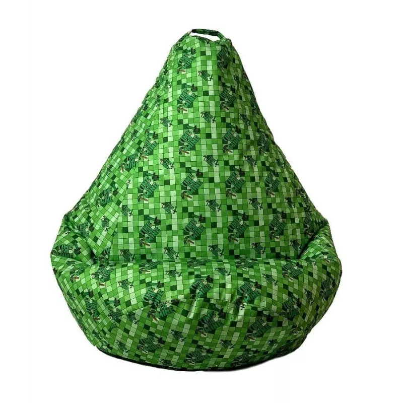 Pouf sacco Sako Pear print Minecraft XL 130 x 90 cm