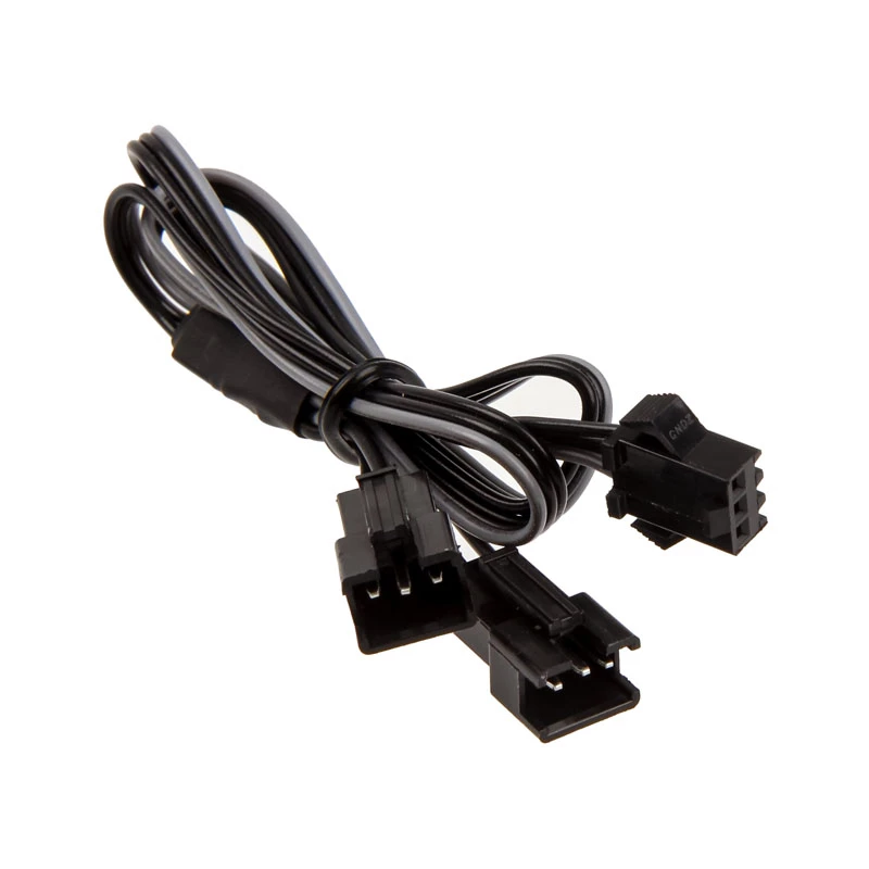 Cavo di alimentazione interno PHANTEKS PH-CB-DRGB3P — 3 poli a 2× Molex (3 poli), nero/grigio