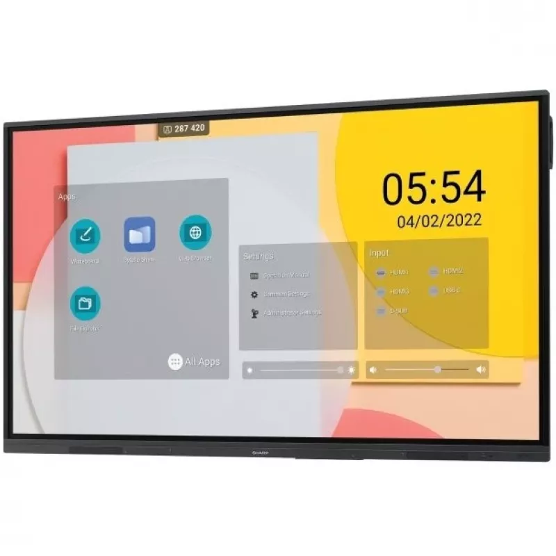 Sharp PN-L752B lavagna interattiva 190,5 cm (75 pollici) 3840 x 2160 pixel touchscreen nero