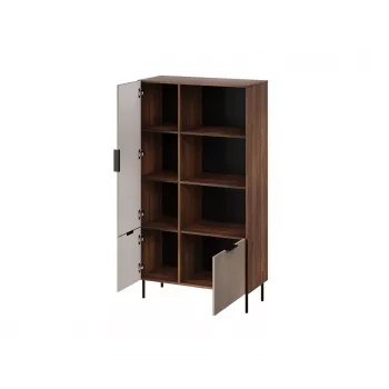 Libreria Cama Meble ALMERA Cama 4, noce/cashmere, 90×42×165 cm