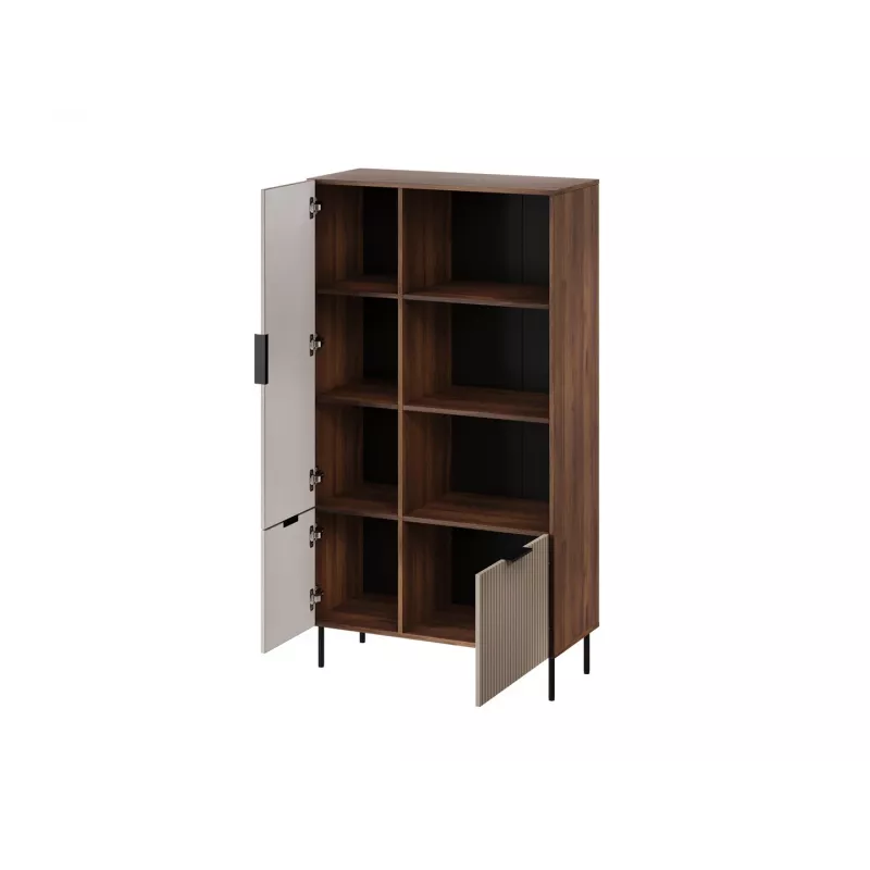 Libreria Cama Meble ALMERA Cama 4, noce/cashmere, 90×42×165 cm