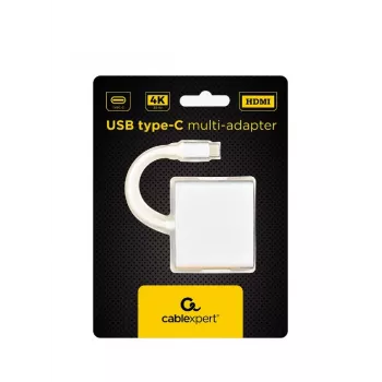 Adattatore grafico USB GEMBIRD A-CM-HDMIF-02-SV, uscita HDMI, fino a 3840×2160, argento, 58,5×51×11,6 mm