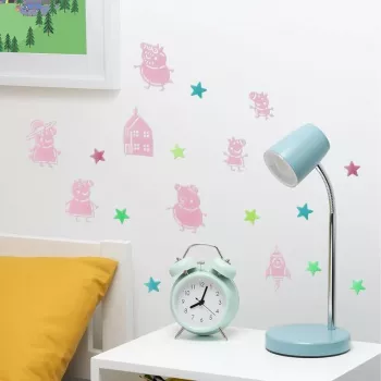 Adesivi da parete Hasbro Peppa Pig PP13870PP Glow in the Dark Stars