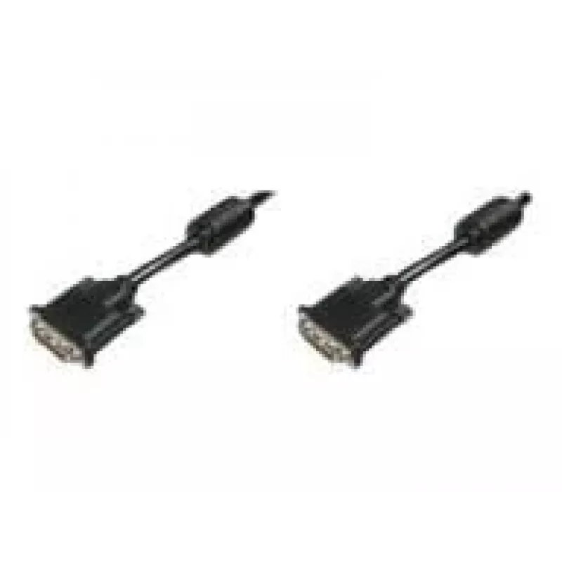 Cavo di connessione DVI Assmann. DVI(24+1). 2x ferrite M/M. 10.0m. DVI-D dual link. UL. bl (AK-320101-100-S)