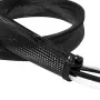 LOGILINK KAB0047 LOGILINK Organizer flessibile per cavi con cerniera, nero 2m