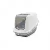SAVIC Nestor bianco-grigio - lettiera per gatti con cupola - 56x39x38,5 cm - 1 pezzo