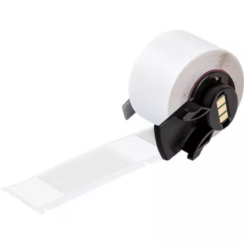 Brady, M6-21-427, vinile, autolaminante, bianco/trasparente, opaco, 25,40 x 19,05(63,50) mm, per diametro cavo da 6,70 - 14,20 mm, permanente (100 pz.) (174236)