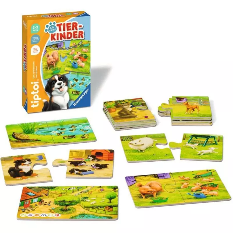 Gioco da tavolo Ravensburger tiptoi Tutti i miei cuccioli