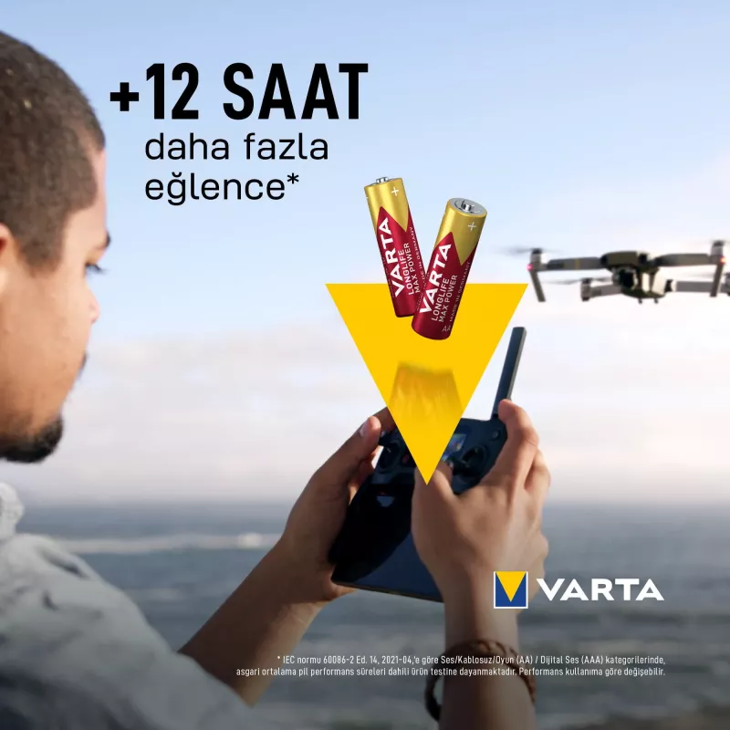 VARTA Max Tech batterie stilo 1,5 V blister da 4 (4706101404)