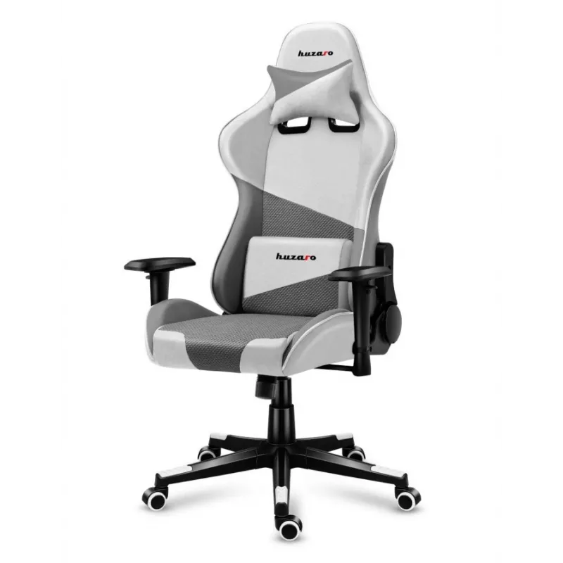 Sedia da gaming Huzaro Force 6.2 a guscio grigio, bianco