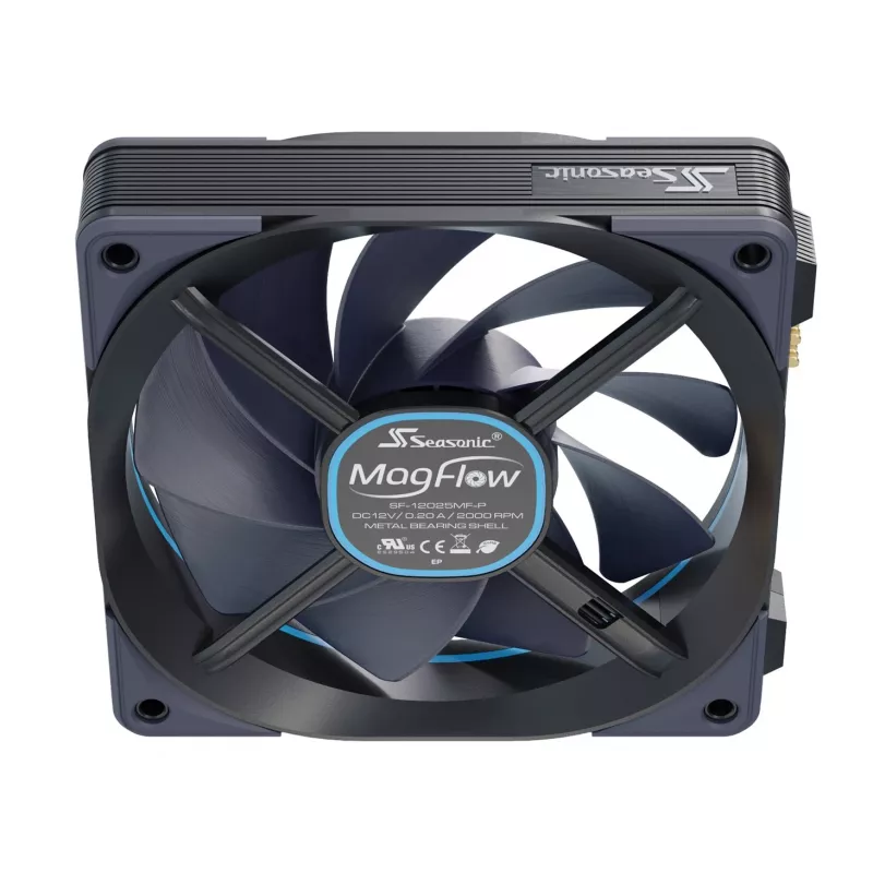 Kit ventola Seasonic MagFlow 1 ventola case PC 12 cm nero 1 pezzo