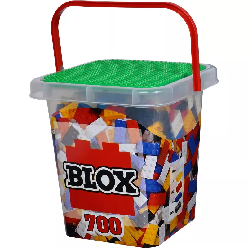Mattoncini da costruzione Simba-Dickie 104114200 — 700 pezzi, colori assortiti, per bambini da 3 anni