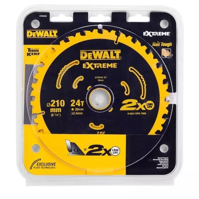 Lama circolare DeWALT DT20432-QZ 21 cm con placchette in carburo di tungsteno