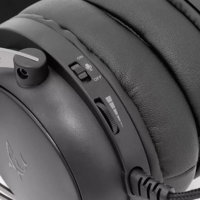 Cuffie White Shark GH-2341 Gorilla nero/grigio