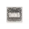 Digitus | Placca a parete per moduli Keystone, tipo tedesco, piastra centrale 50x50 mm, cornice 80x80 mm | DN-93801-1