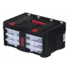 Cassetta per utensili KETER Stack'N'Roll (17210831/253380) con 3 organizer nero