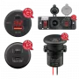 RAM Mounts Caricabatterie da incasso con terminali a filo libero USB-A/USB-C (560001)